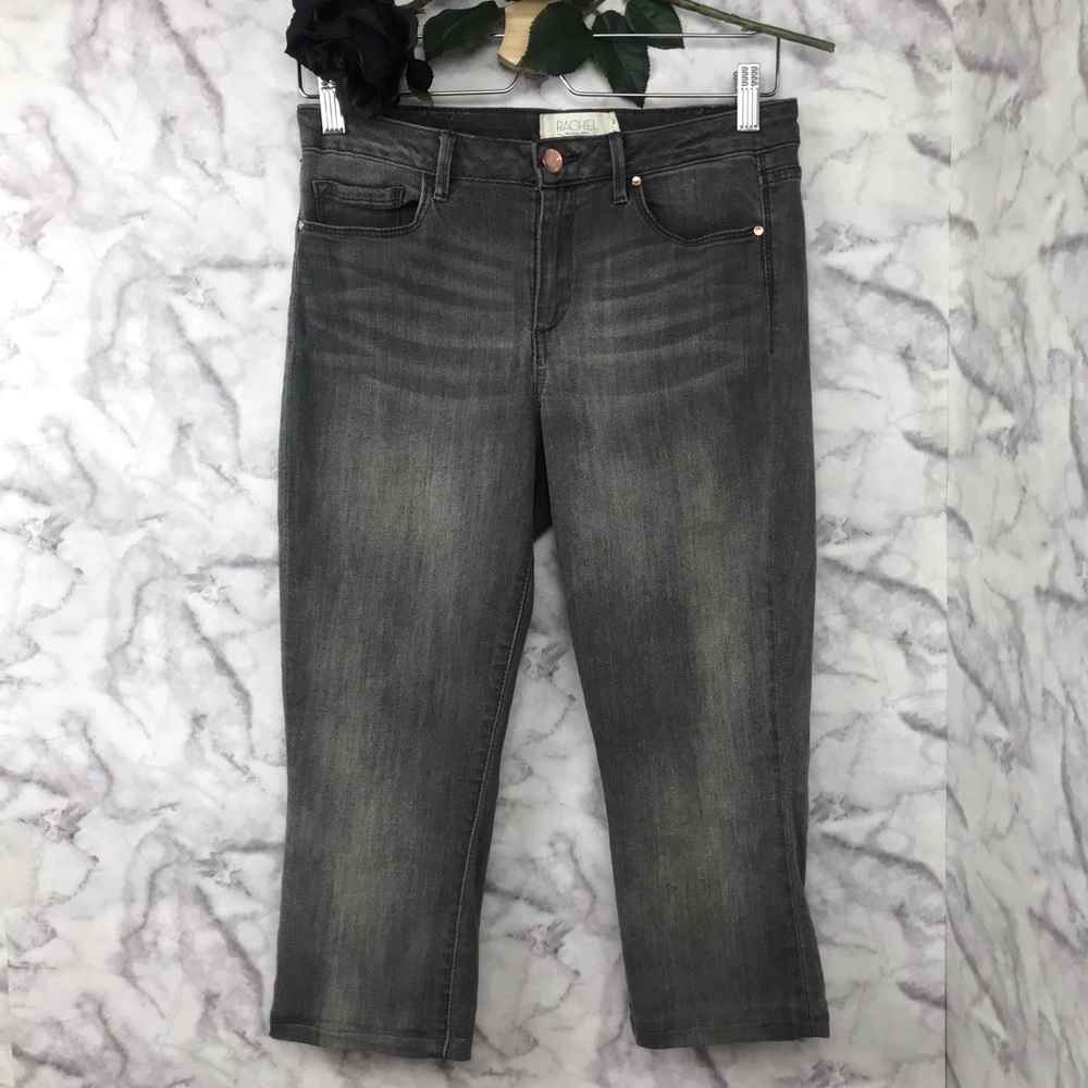 Rachel Roy Gray Denim Icon Skinny Capri Pants 29